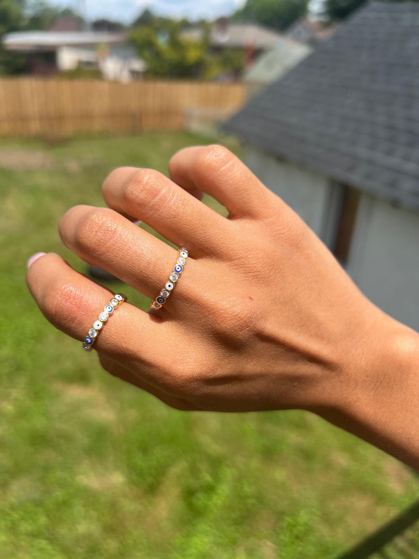 Evil eye ring