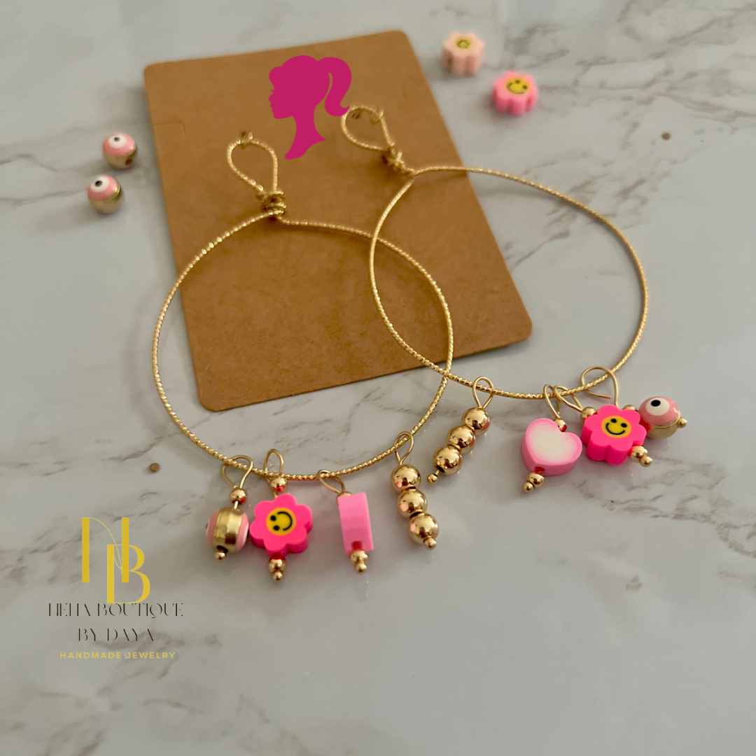 Pink Barbie Earrings
