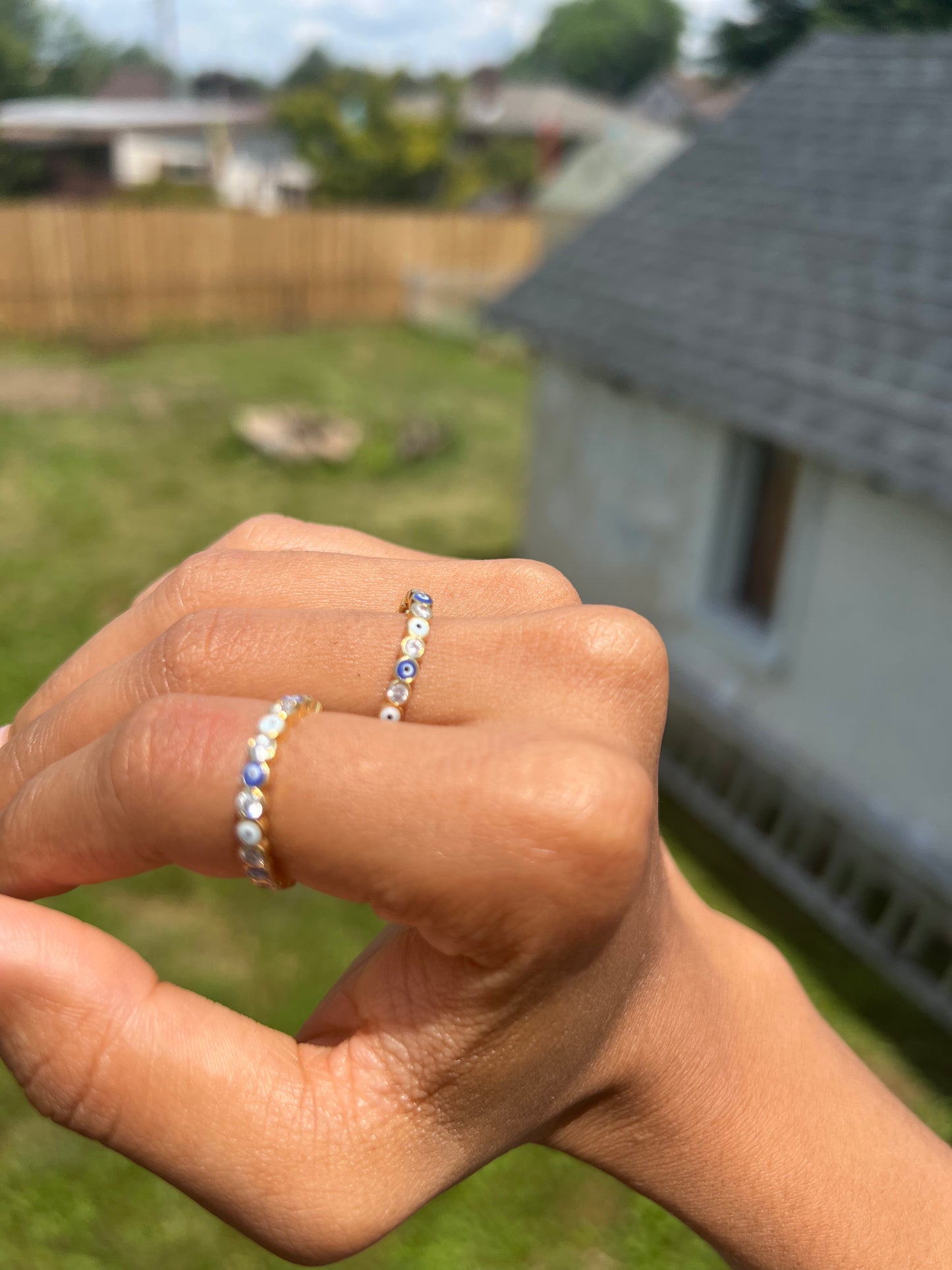 Evil eye ring